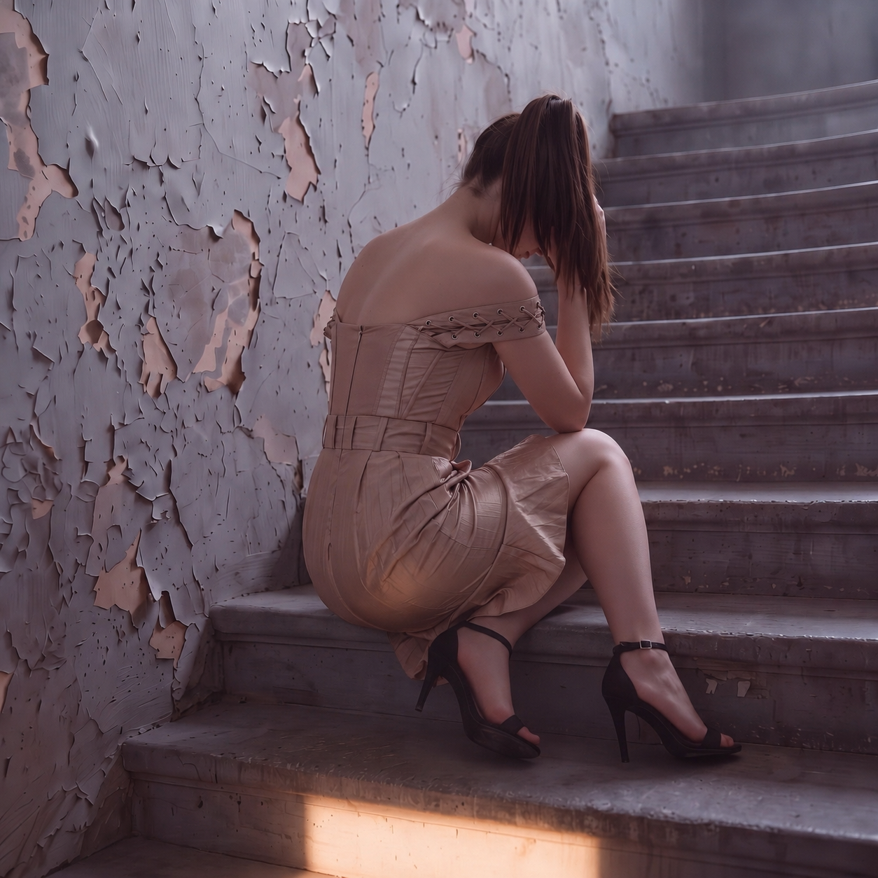 Rochie Rosé Chaos - imagine 4